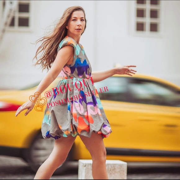 HM STUDIO CONSCIOUS MULTICOLORED BALLOON SKIRT DRESS - Picture 10 of 12